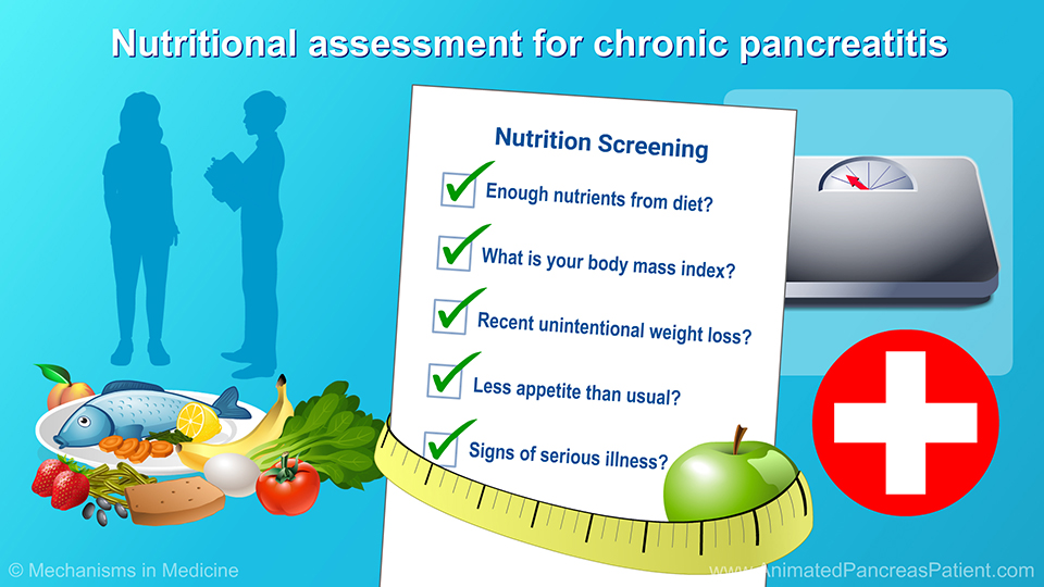 Nutritional assessment for chronic pancreatitis 
