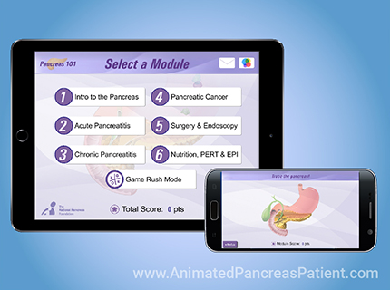 Download your FREE copy of the Pancreas 101 App for iPad, iPhone, and Android devices