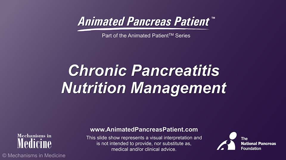 Chronic Pancreatitis Nutrition Management
