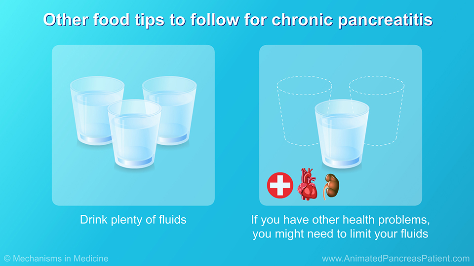 Other food tips to follow for chronic pancreatitis